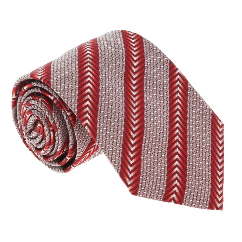 Missoni U5325 Red Micro Check 100% Silk Tie